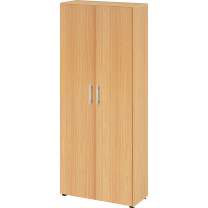 Filing cupboard, HxWxD 1880 x 800 x 330 mm, beech finish.