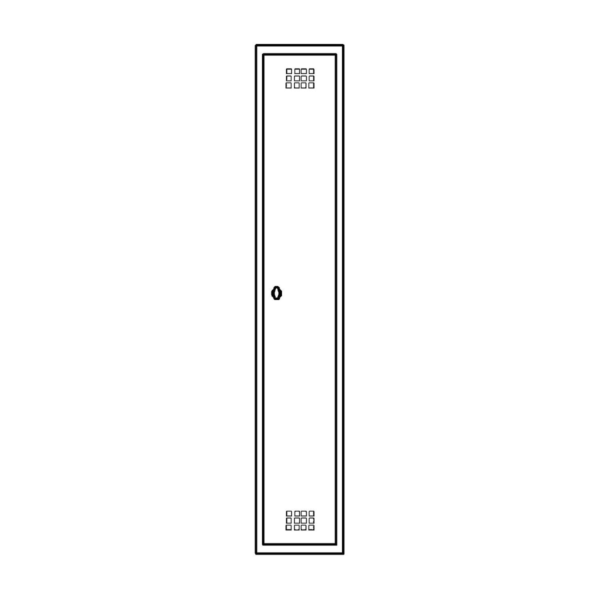 Hamburg locker, 1 compartment, width 300 mm, standard unit, charcoal / light grey.