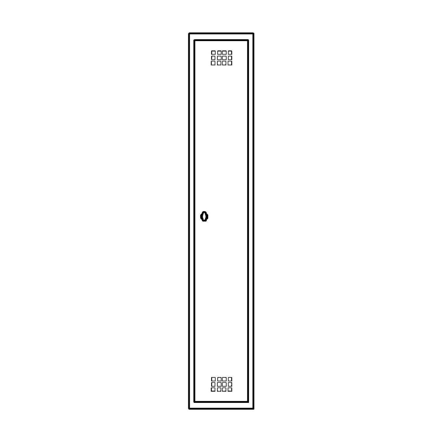 Hamburg locker, 1 compartment, width 300 mm, extension unit, light grey / gentian blue.