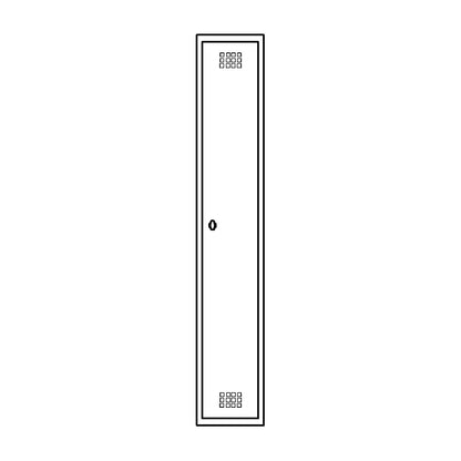 Hamburg locker, 1 compartment, width 300 mm, extension unit, light grey / gentian blue.
