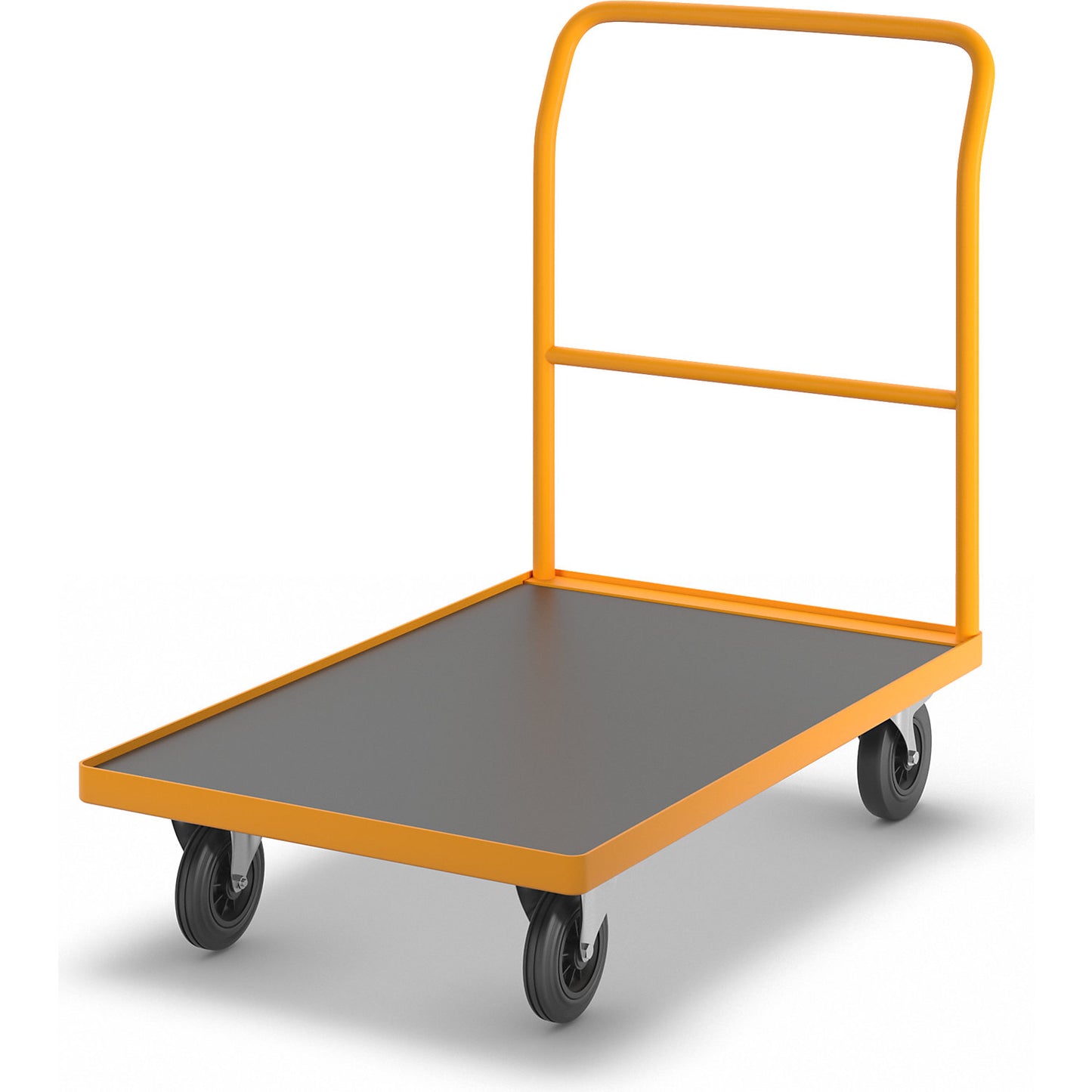 Professional platform truck, permanently welded push handle, shelves LxW 1040 x 690 mm.