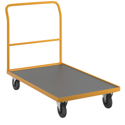 Professional platform truck, permanently welded push handle, shelves LxW 1240 x 790 mm.