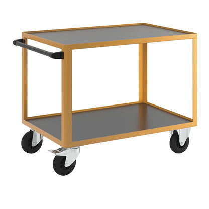 Professional workshop trolley, with snap-on push handle, LxW 1150 x 700 mm, max. load 350 kg.