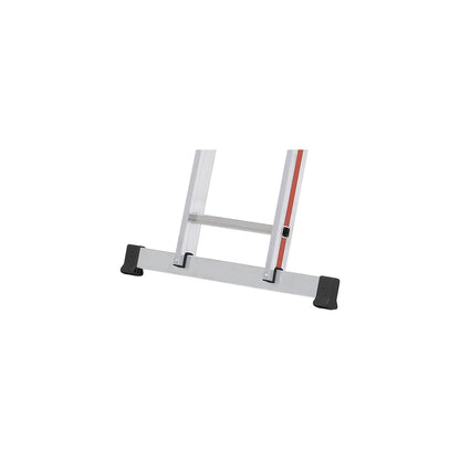 Aluminium multi-purpose ladder, trade model, 3 x 8 rungs, max. working height 6.29 m.