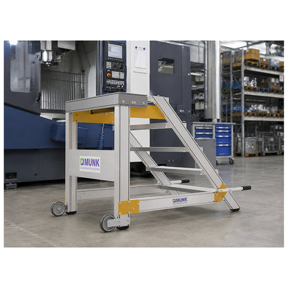 Stair platform, step width 1000 mm, max. load 200 kg, 2 steps.