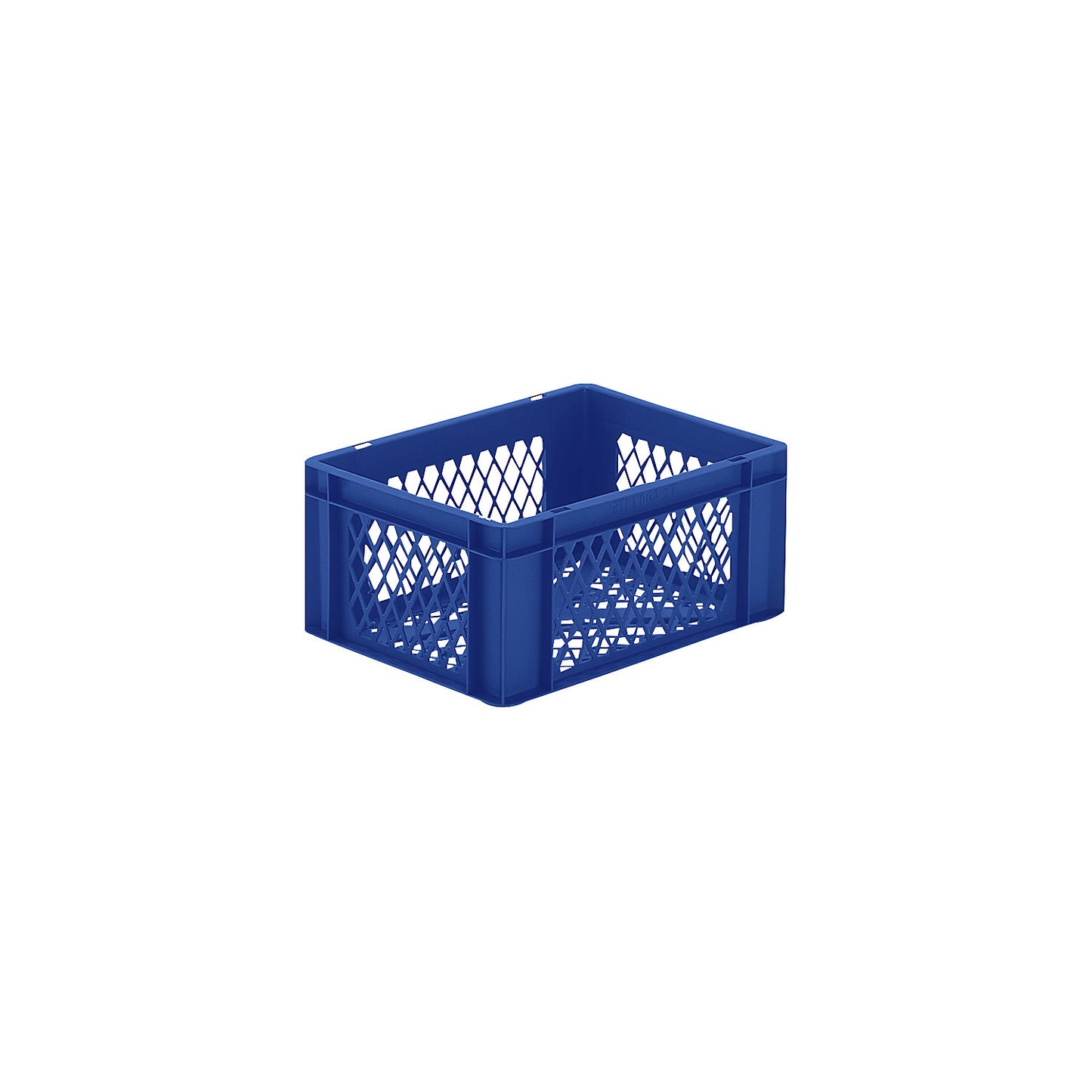 Euro stacking container, perforated walls and base, LxWxH 400 x 300 x 175 mm, blue, pack of 5.