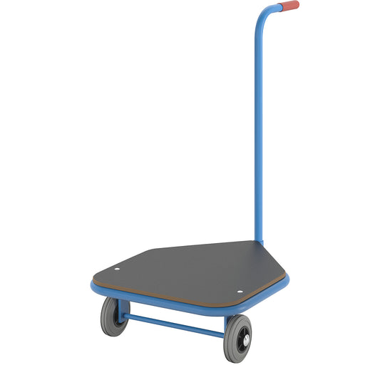 Three wheeler, max. load 100 kg, platform made of MDF, 600 x 500 mm.