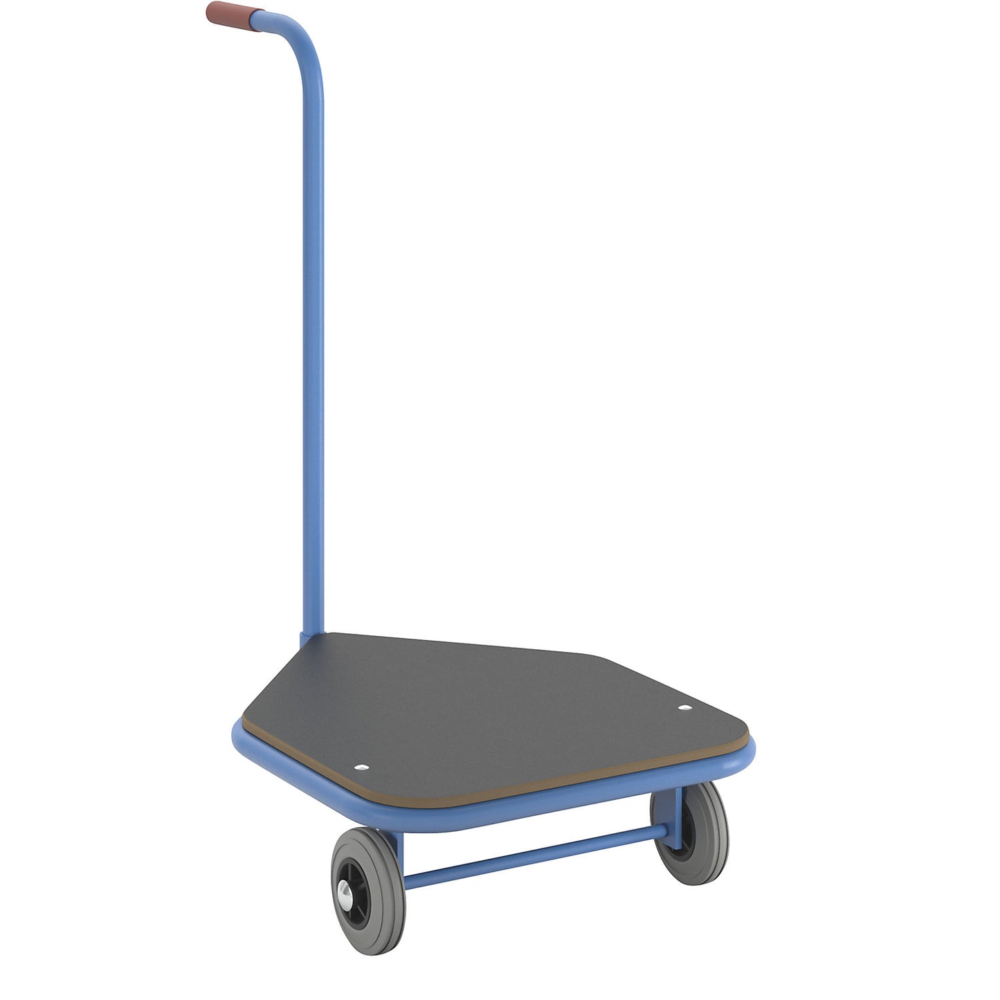 Three wheeler, max. load 100 kg, platform made of MDF, 600 x 500 mm.