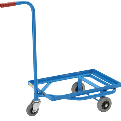 Three wheeler, max. load 100 kg, platform with welded angled steel frame, 610 x 410 mm.