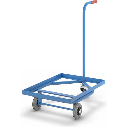 Three wheeler, max. load 100 kg, platform with welded angled steel frame, 630 x 470 mm.
