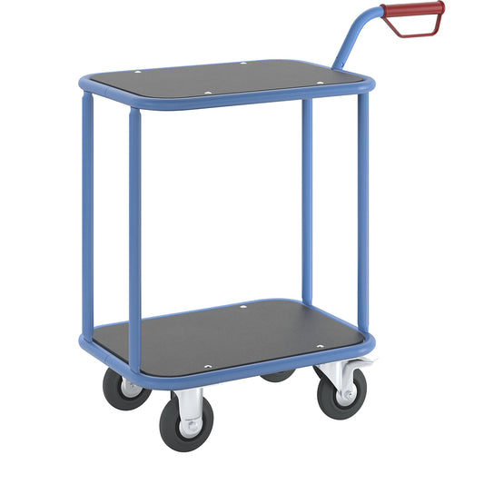 Three wheeler, max. load 200 kg, 2 shelves, LxW 600 x 450 mm.