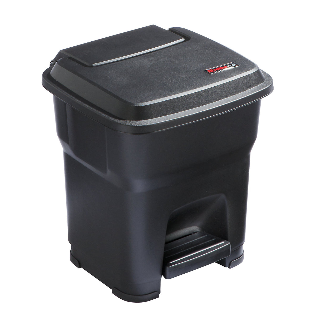 HERA pedal bin, capacity 35 l, WxHxD 390 x 440 x 390 mm, black.