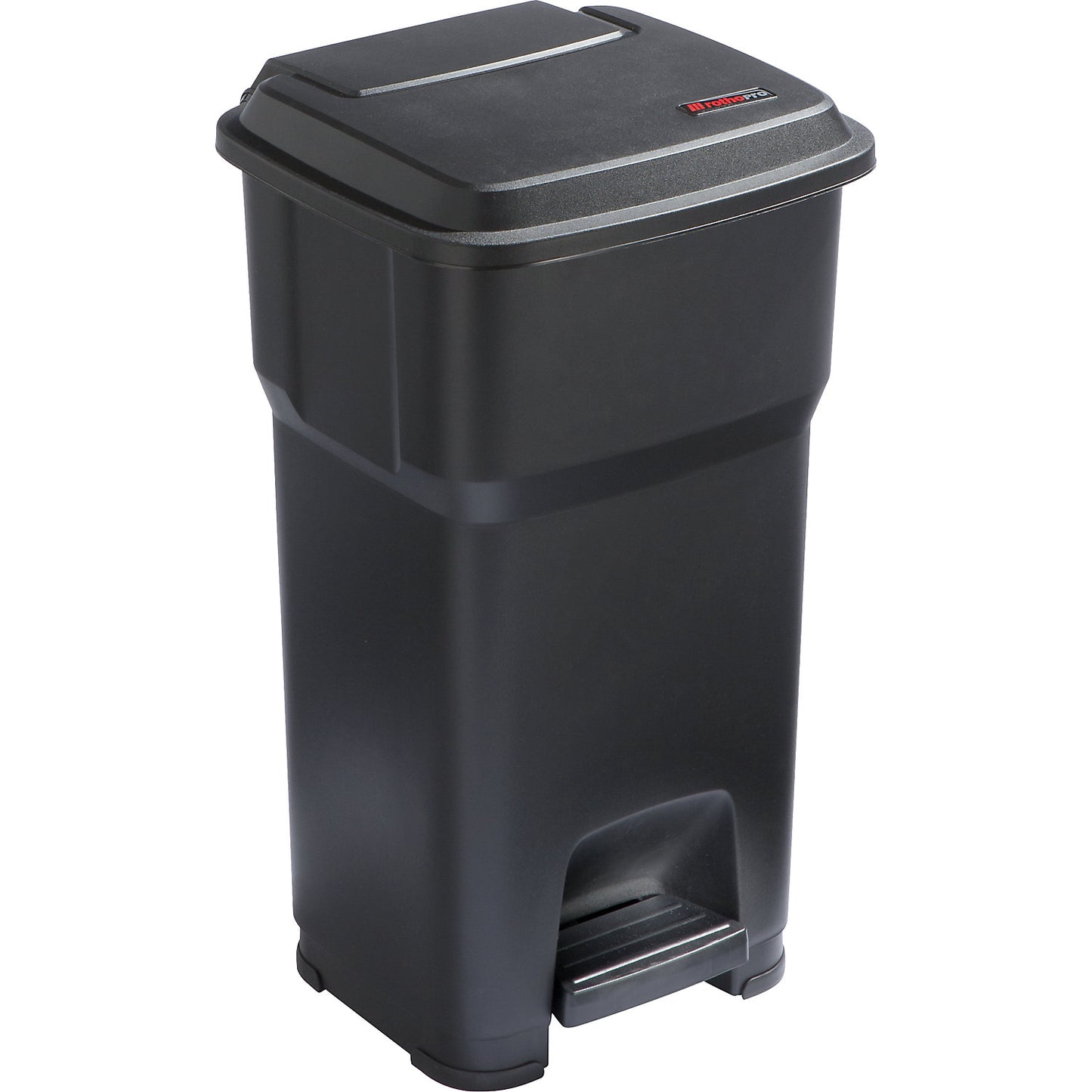 HERA pedal bin, capacity 60 l, WxHxD 390 x 690 x 390 mm, black.