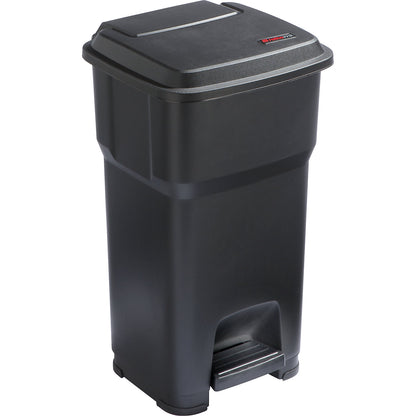 HERA pedal bin, capacity 60 l, WxHxD 390 x 690 x 390 mm, black.