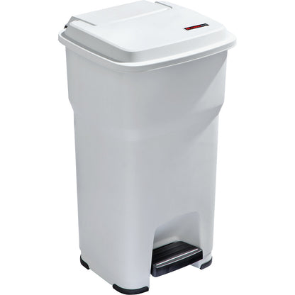 HERA pedal bin, capacity 60 l, WxHxD 390 x 690 x 390 mm, white.