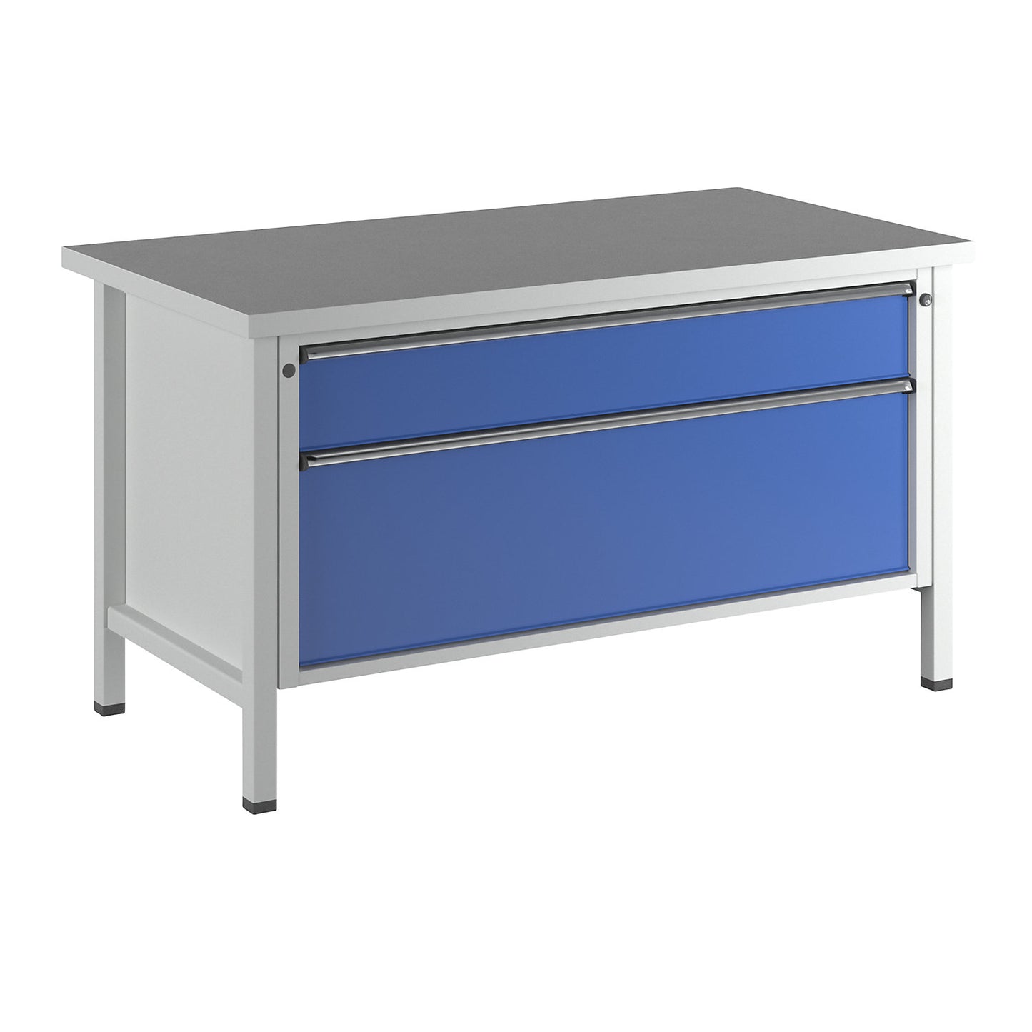 Workbench, Series V frame construction, 2 XXL drawers, universal worktop, full extension.