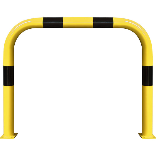 XXL crash protection bar, steel, Ø 108 mm, for indoor use, H x W 1200 x 1500 mm.