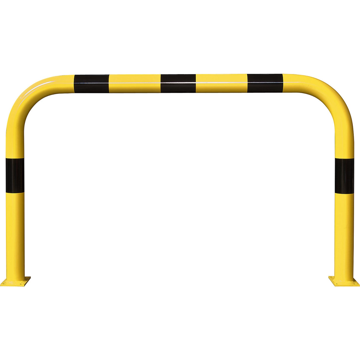 XXL crash protection bar, steel, Ø 108 mm, for outdoor use, H x W 1200 x 2000 mm.