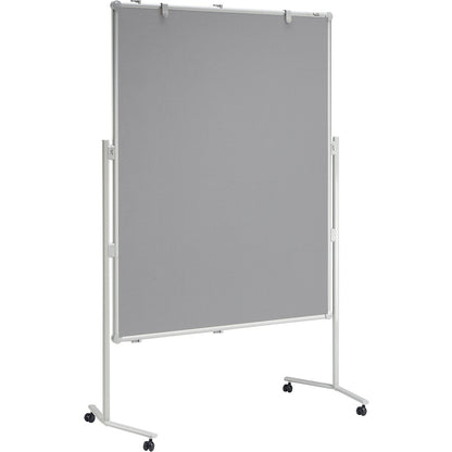 MAULpro presentation board, fabric surface, grey, WxH 1200 x 1500 mm.