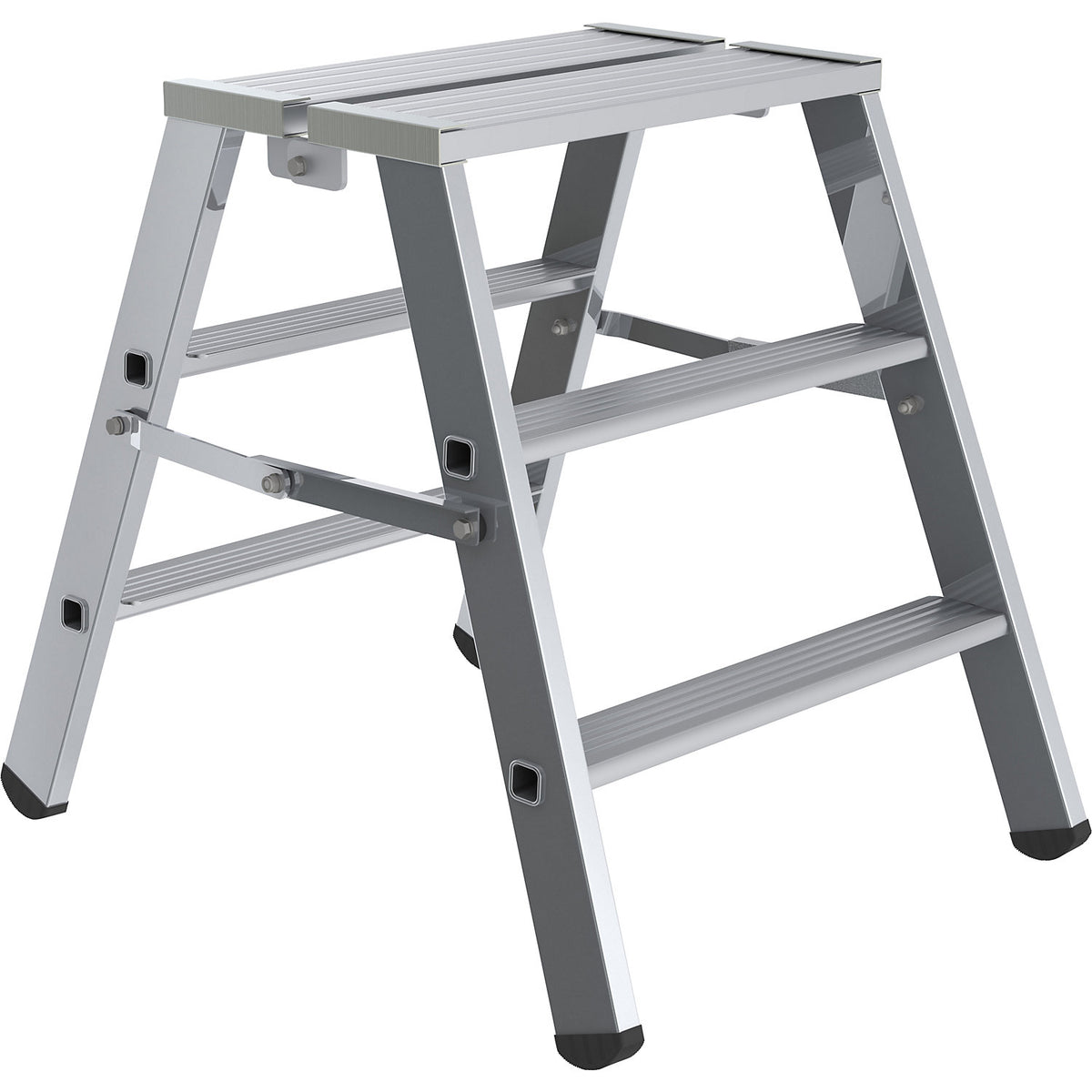 Step platform, folding, 3 steps on both sides.