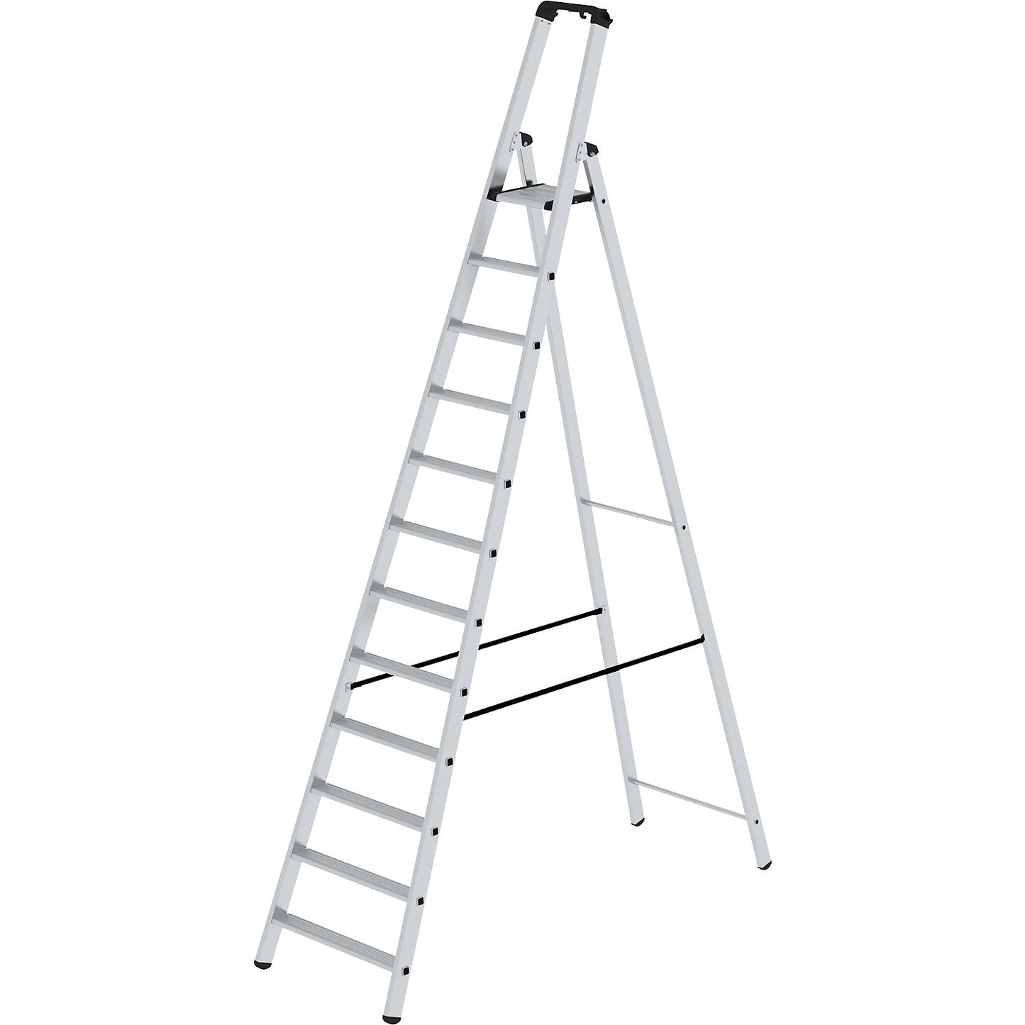 Step ladder, single sided, standard model, 12 steps.