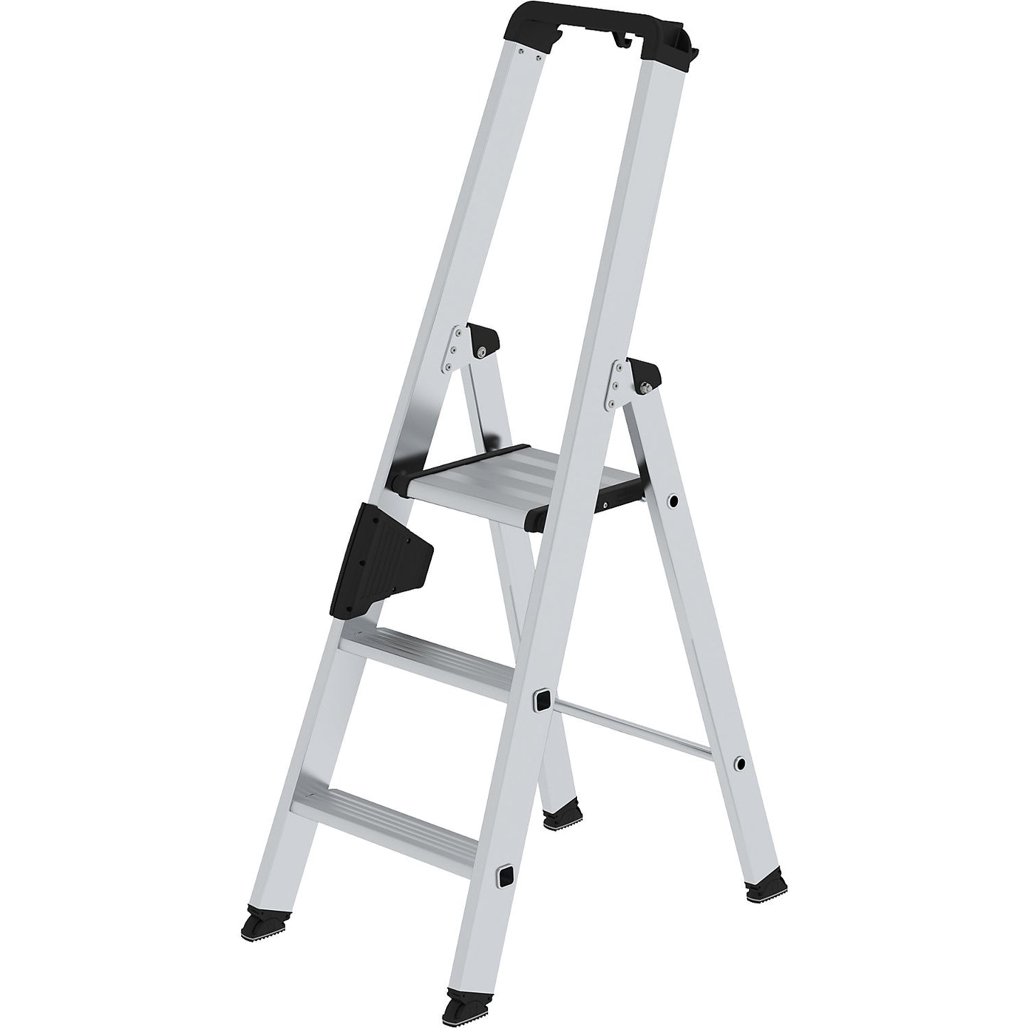 Step ladder, single sided, comfort model with ergo pad®, 3 steps.