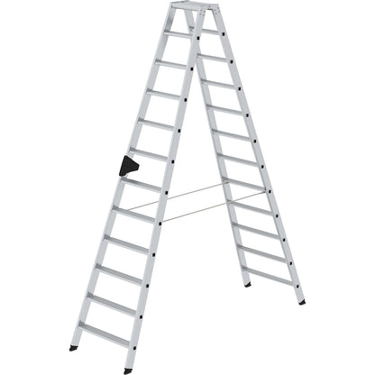 Step ladder, double sided, comfort model with ergo pad®, 2 x 12 steps.