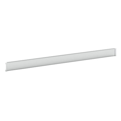 Foot rails for heavy duty shelving units, zinc plated, pack of 5, for shelf width 957 mm.