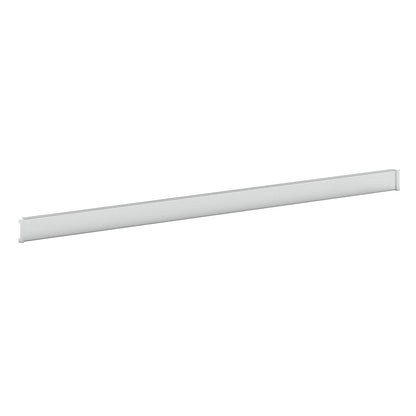Foot rails for heavy duty shelving units, zinc plated, pack of 5, for shelf width 1207 mm.