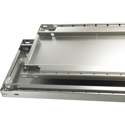 Boltless shelving unit, single row, shelf WxD 1000 x 400 mm, blue, height 2000 mm, extension shelf unit.