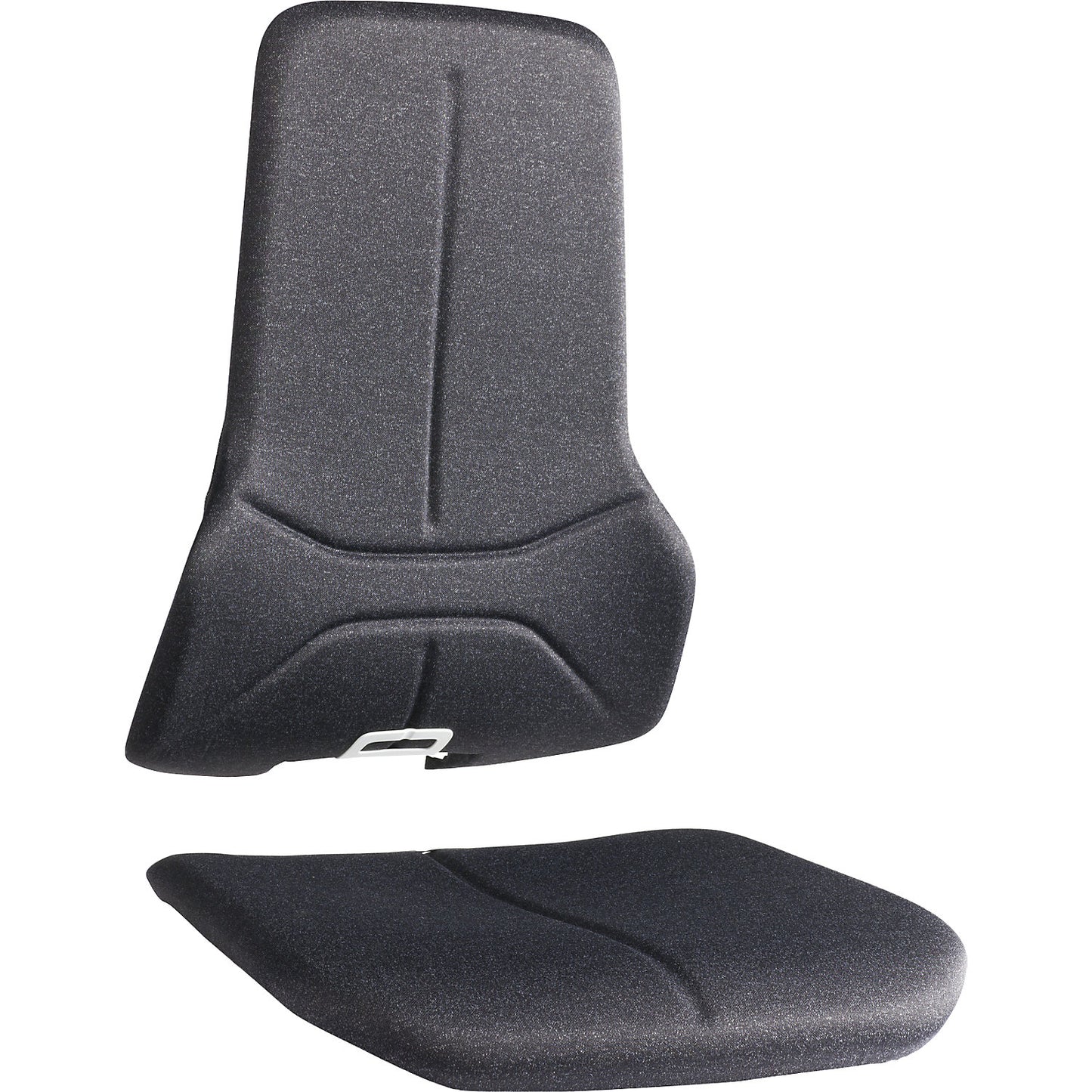 Upholstery set for NEON industrial swivel chair, 1 seat and 1 back element each, actively breathing and comfortable fabric.
