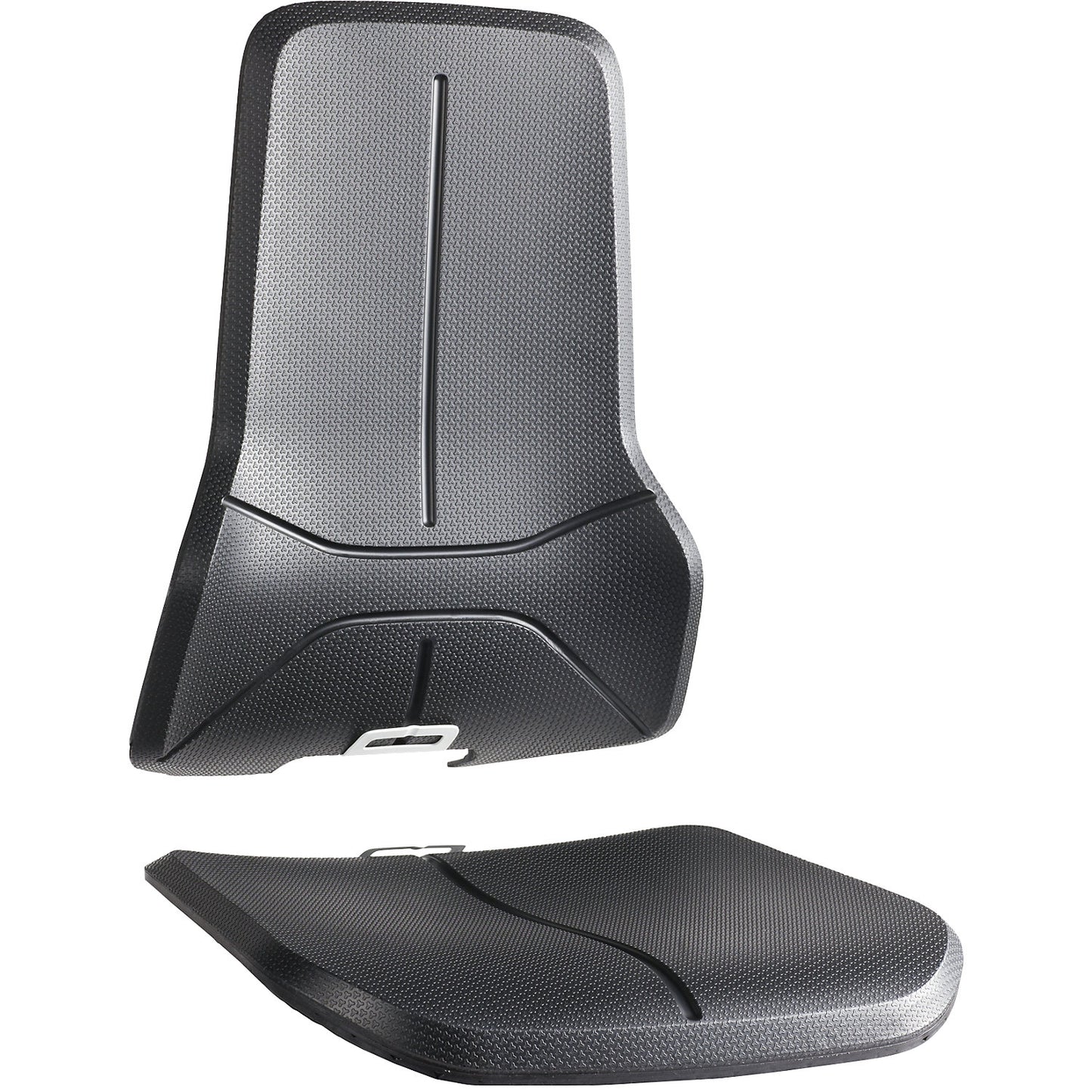 Upholstery set for NEON industrial swivel chair, 1 seat and 1 back element each, skintec - robust and easy to clean.