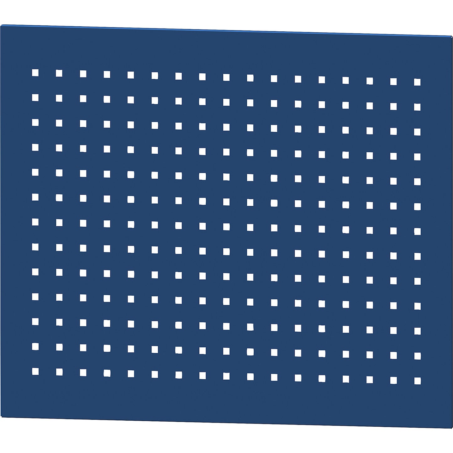 Perforated panel, width 600 mm, length 800 mm, blue.