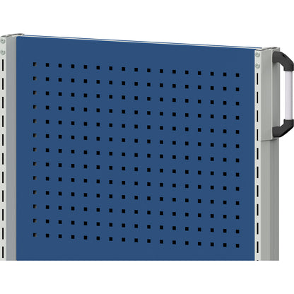 Perforated panel, width 600 mm, length 800 mm, blue.