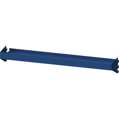 Tray shelf, 75 mm raised edges, WxD 1250 x 250 mm, blue.