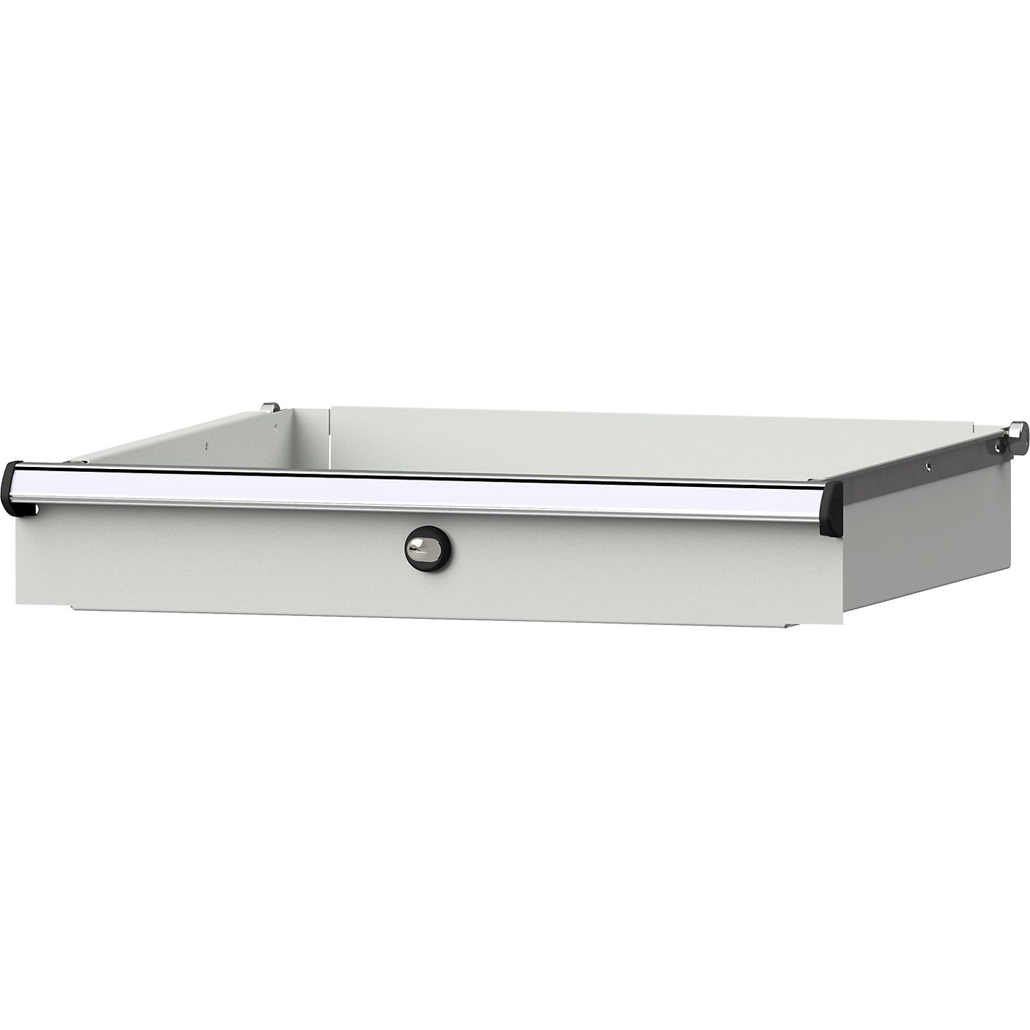 Suspended drawer, lockable, for 800 mm worktop.