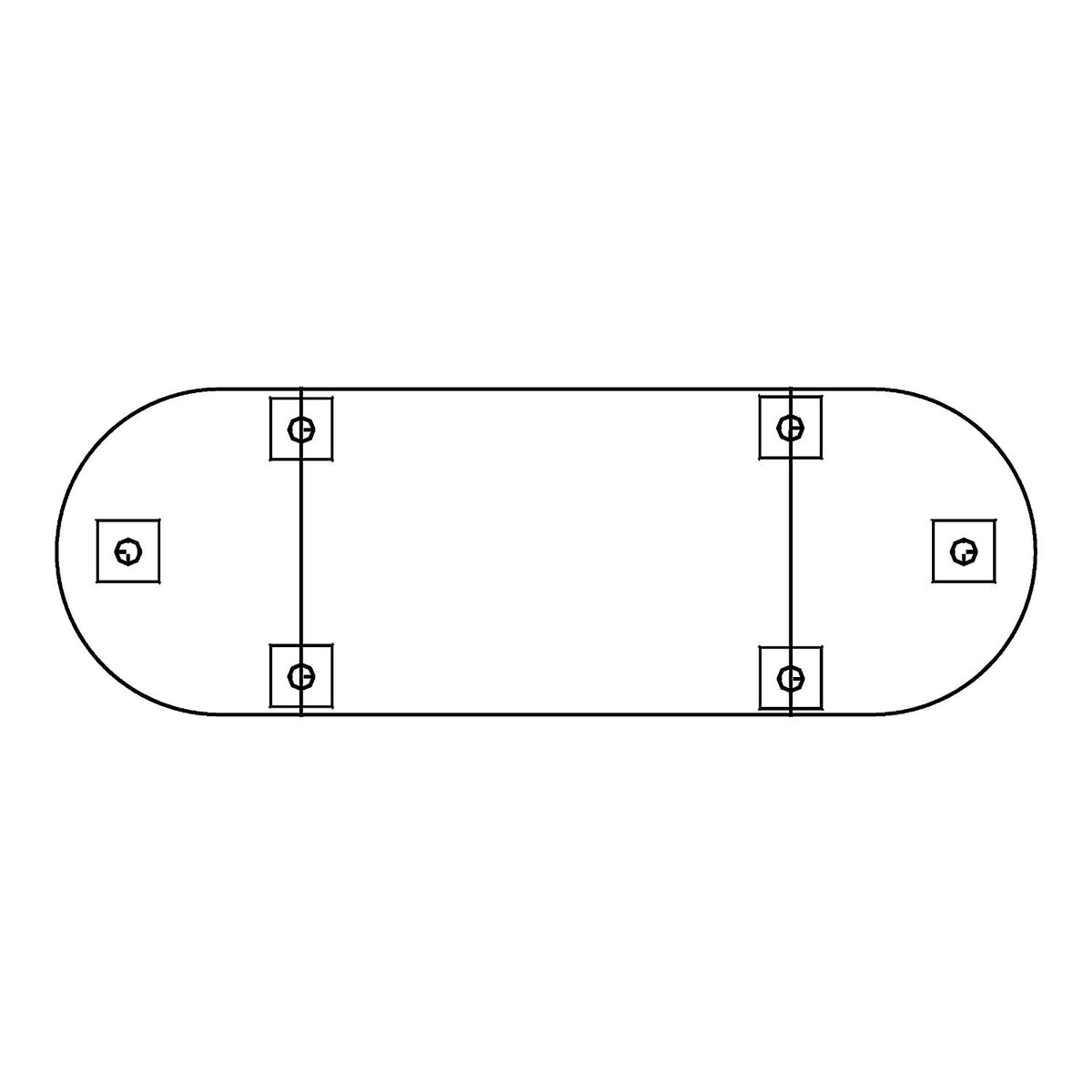 Conference tabletop, rectangular top, width 1200 mm, maple finish.