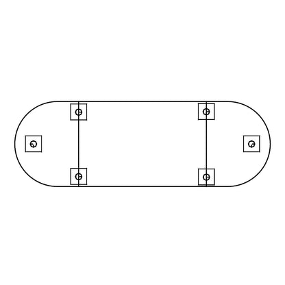 Conference tabletop, rectangular top, width 1200 mm, maple finish.