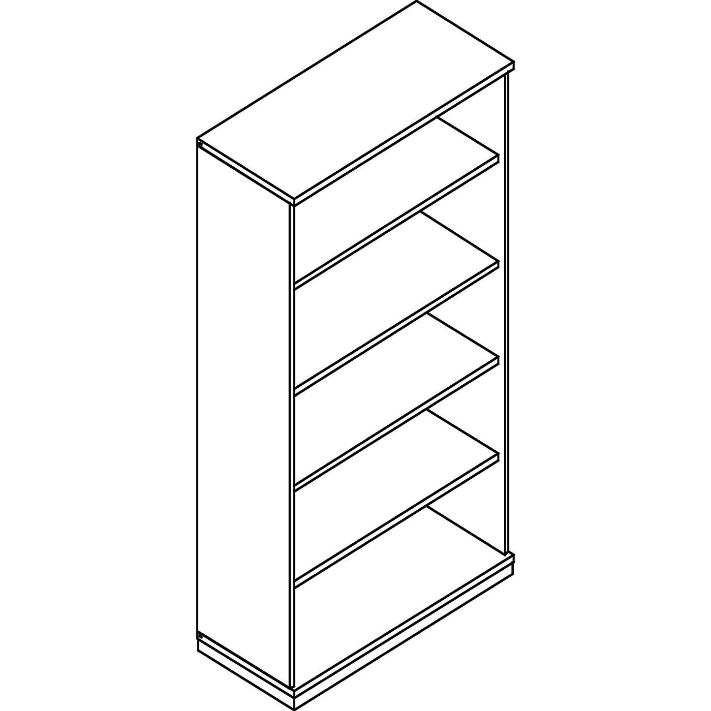 P12 - Shelf unit, HxWxD 1869 x 800 x 442 mm, white.