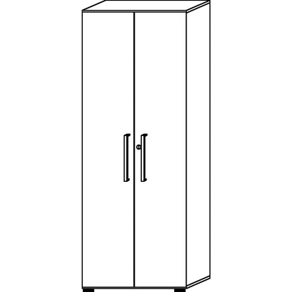 RENATUS - Office cupboard, 5 shelves, 6 file heights, graphite.