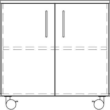 Laboratory base cupboard, high, 2 doors, 1 shelf, width 1136 mm.