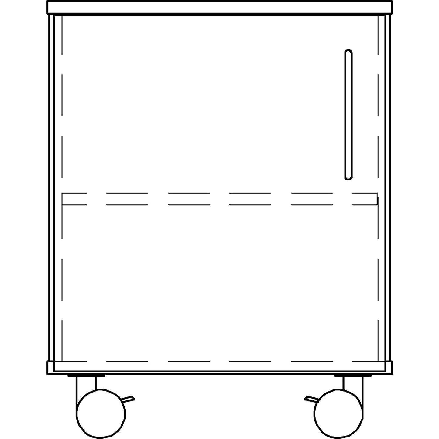 Laboratory base cupboard, low, 1 door, 1 shelf, width 536 mm.