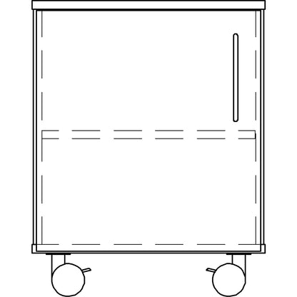 Laboratory base cupboard, low, 1 door, 1 shelf, width 536 mm.