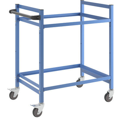 Order picking trolley, LxWxH 970 x 610 x 1045 mm, 2 shelves.