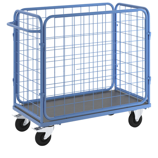 Parcel trolley, HxWxD 1200 x 1330 x 650 mm, max. load 350 kg.