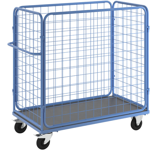 Parcel trolley, HxWxD 1500 x 1550 x 800 mm, max. load 350 kg.