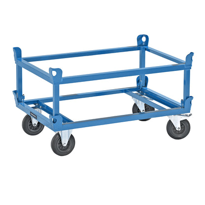 Raised frame, for Euro pallet dollies, light blue.