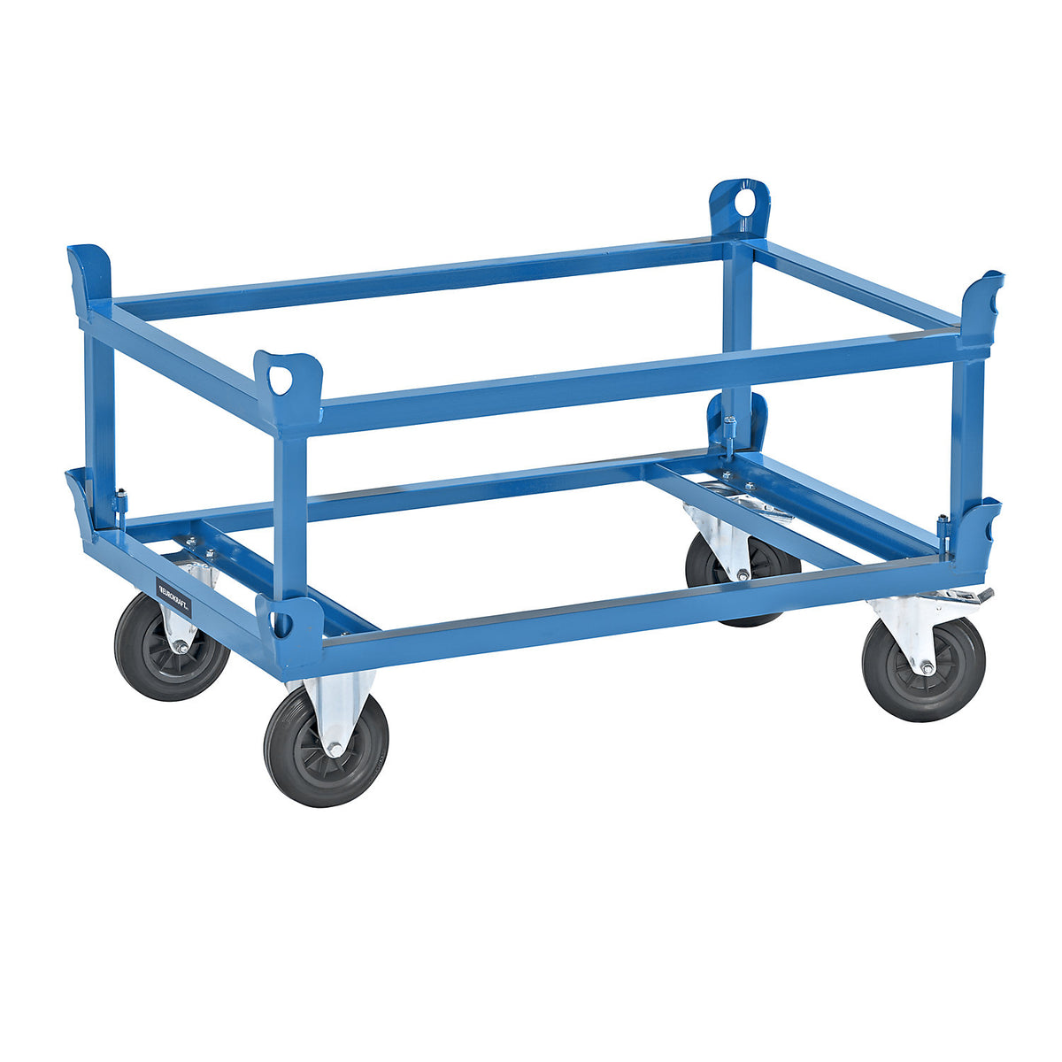 Raised frame, for Euro pallet dollies, light blue.