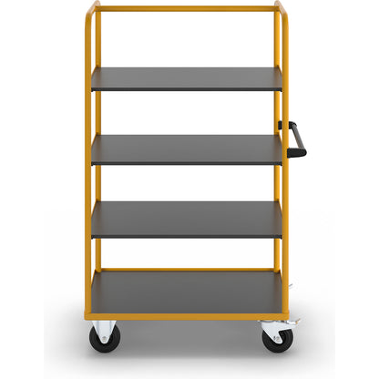 Professional shelf and platform truck, 3 shelves, LxWxH 1130 x 700 x 1750 mm.