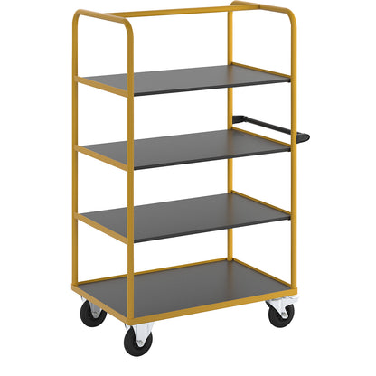 Professional shelf and platform truck, 3 shelves, LxWxH 1130 x 700 x 1750 mm.